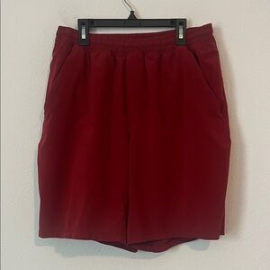 LULULEMON Red Pacebreaker Lined Shorts